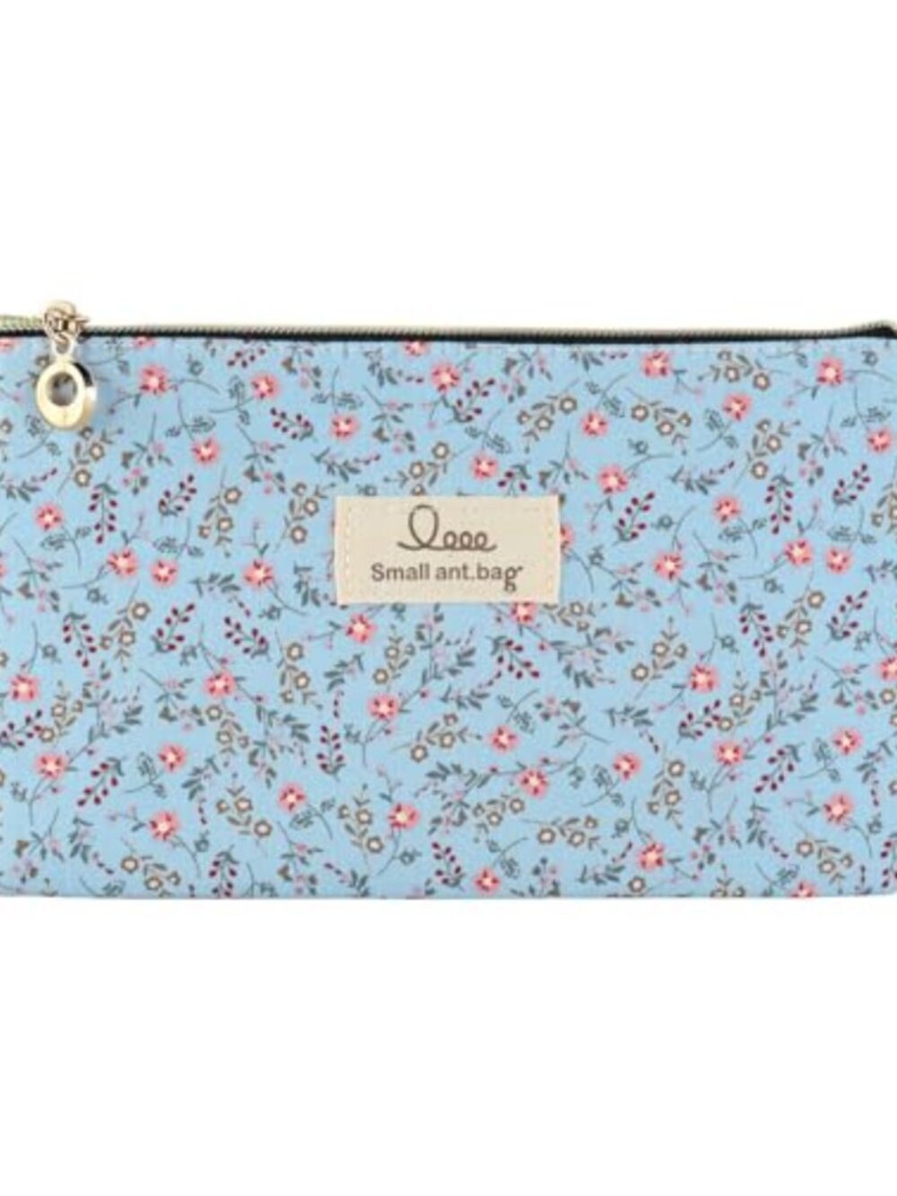 Canvas Floral Makeup Bag Small Zipper Pouch Travel Toiletry Cosmetic Bag